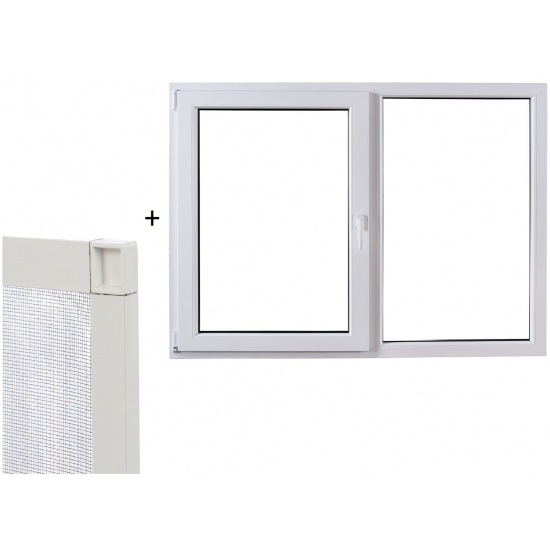 FereaFereastra deschidere stanga + Plasa insecte alb cu balamaleFereastra deschidere simpla stangastra deschidere dreapta + Plasa insecte alb cu balamale