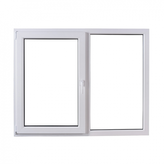 FereaFereastra deschidere simpla stangastra deschidere dreapta + Plasa insecte alb cu balamale